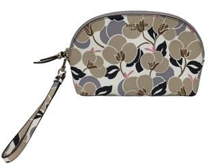 KATE SPADE MEDIUM DOME COSMETIC CAMERON BREEZY FLORAL LEATHER